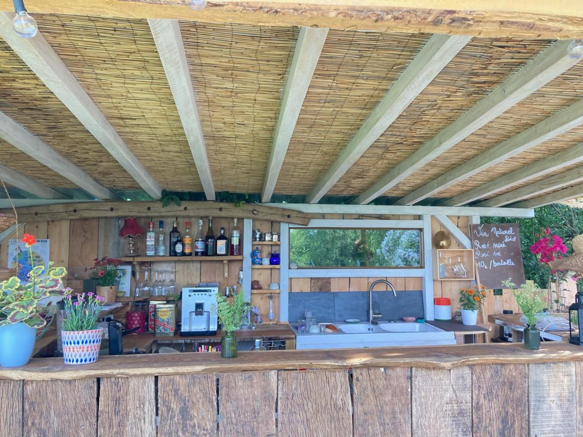 Tente Bivouac Option Bain Chauffee Au Bois Idrac-Respailles 외부 사진