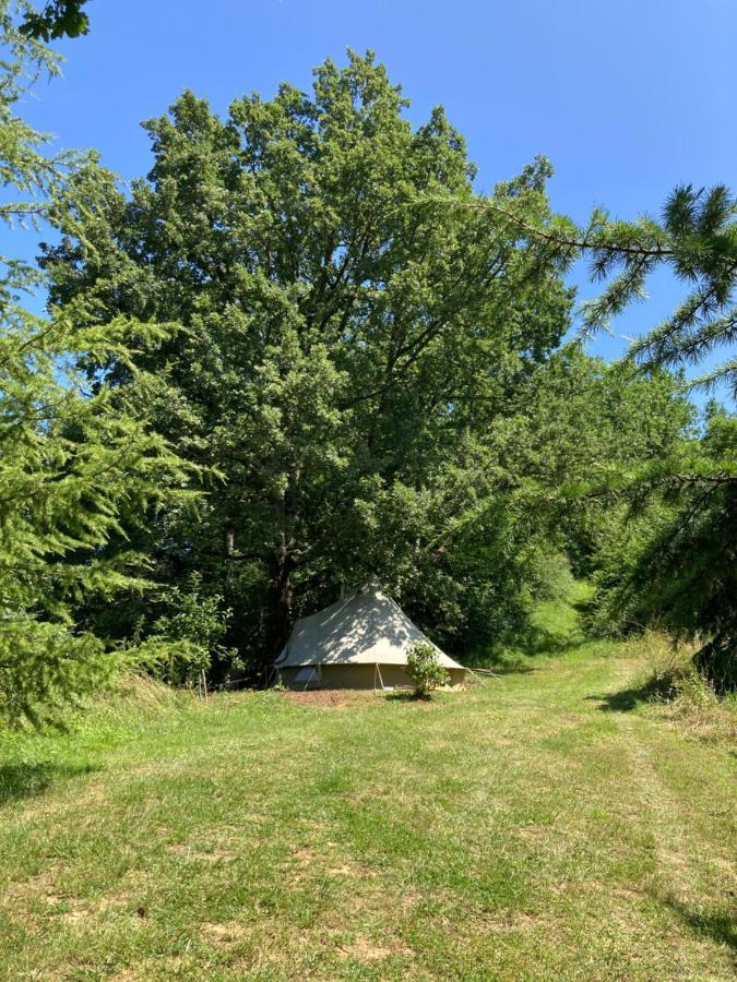 Tente Bivouac Option Bain Chauffee Au Bois Idrac-Respailles 외부 사진