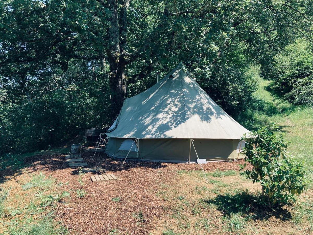Tente Bivouac Option Bain Chauffee Au Bois Idrac-Respailles 외부 사진